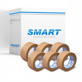 Pakiet 6 sztuk taśm papierowych Smart EKO 48mm x 50m do pakowania paczek