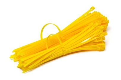 Opaska Zaciskowa typu Castle 400/10mm Żółta 100szt