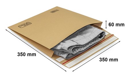 Koperty z podwójnym zamknięciem NeoGreen 350x350x60mm 10szt