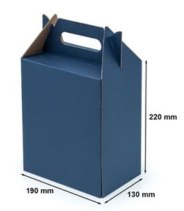 Pudełko z uchwytem F217 190x130x220mm granatowe