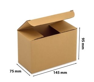 Tekturowy karton wykrojnikowy 145 x 75 x 95 mm