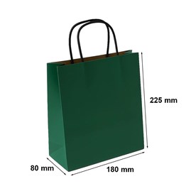 Torebki Papierowe Małe Zielone