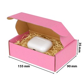 Karton Wykrojnikowy Ozdobny Różowy 155x90x35mm (zewnętrzny)