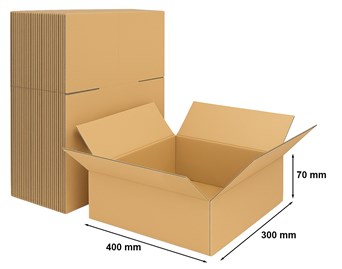 Pakiet - Karton Klapowy 400x300x70mm - 50szt