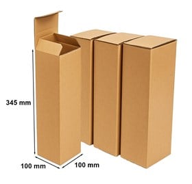 Kartony fasonowe, pudełka na butelkę wina 100x100x345 mm F215 100 szt