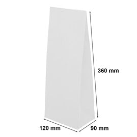 Torba papierowa KLOCKOWA 120X90X360 / BIAŁA