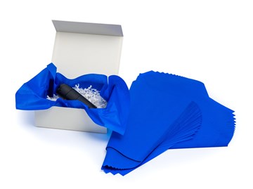 Bibuła gładka 20g 50x70cm Niebieska Chaber – ozdobna – 100 arkuszy