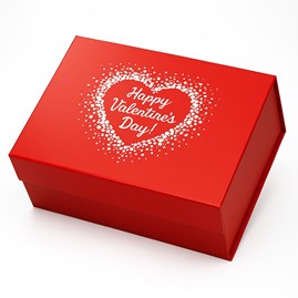 Pudełko Magnetyczne WALENTYNKI CZERWONE 235x170x100mm (zew)A5