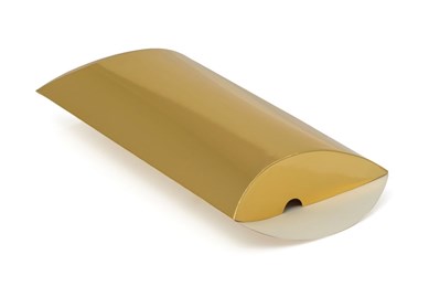 Pakiet Pudełko Laminowane Poduszka 250x165x50 Złote 10 szt