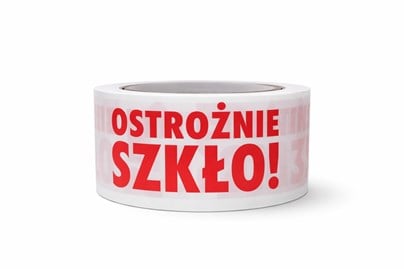 Taśma pakowa OSTROŻNIE SZKŁO 48 mm 66 m