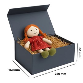 Pudełko magnetyczne 220x160x80mm Grafitowe