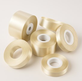 Wstążka satynowa 25mm złota-2 32m WS8127