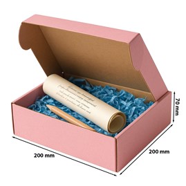 Karton Wykrojnikowy 200x200x70(zewn) Różowy