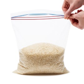 Torebki strunowe z podwójnym zamkiem 270x280mm/70mic 20szt.