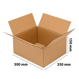 klapowy karton brązowy