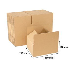 Kartony Klapowe 280x210x120mm, 100 sztuk