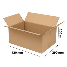 Klapowy karton z tektury 420x290x200mm