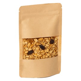 Doypack JAPAN KRAFT 500ml Małe Okno - 25 szt.