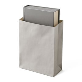 Torebka fałdowa KRAFT SILVER 240x410+75mm