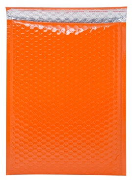 Koperta metaliczna bąbelkowa pomarańczowa 180x250 mm