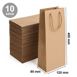 Torba Na Wino 120x80x400 Brązowa - Pakiet 10 szt