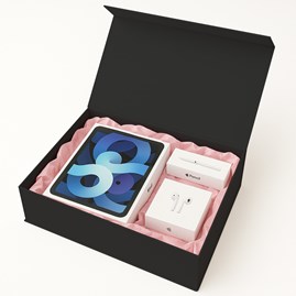 Pudełko magnetyczne 430x330x100mm Czarne prezentowe ozdobne A3