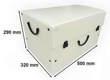 Mocne opakowanie na segregatory Białe