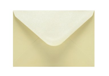 Koperty ślubne ozdobne C6, Perłowe Beżowe, 120gsm, 50 sztuk