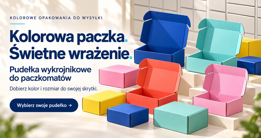 Pudełka kolorowe