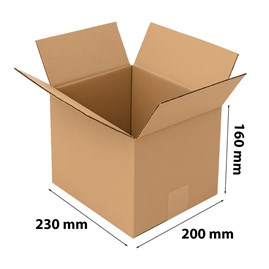 karton klapowy brązowy