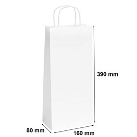 Białe Torby Papierowe Na Butelki