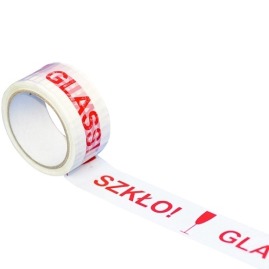 Taśma Nadruk czerwono-biała