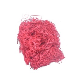 Czerwona dekoracyjna wełna drzewna