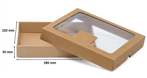 pudełko z oknem prostokąt