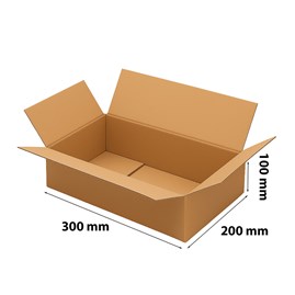 Karton wysyłkowy w kolorze brązowym