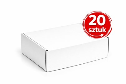 Karton wykrojnikowy biały 330x250x100 mm 20 sztuk