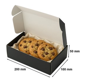 czarne opakowanie laminowane