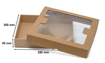 tekturowe pudełko z oknem