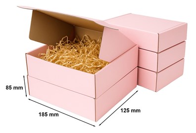 Karton Wykr. 185x125x85(zewn) Różowy - 10 szt