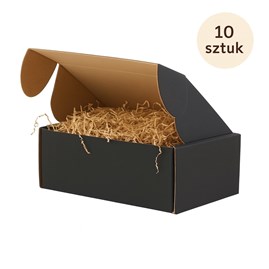 karton fasonowy, pudełko czarne, karton wykrojnikowy, pakiet 10 sztuk, karton fala E