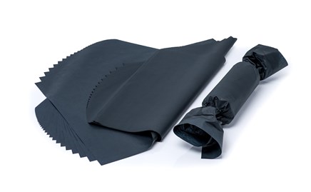 Gładka bibuła w kolorze czarnym 38x50cm