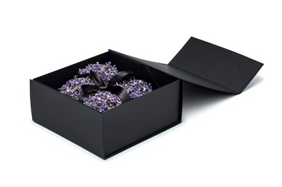 Pudełko Magnetyczne Czarne 330x330x150mm Eleganckie Pudełko Prezentowe