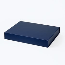 Pudełko Magnetyczne Granatowe 330x255x45mm (zew) A4 Płaskie Pudełko